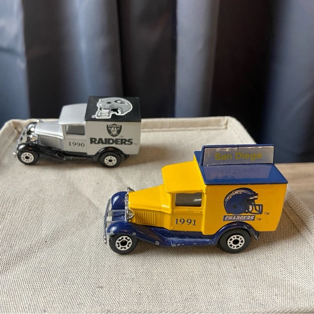 San Diego Chargers 1991 Limited Edition‎ Matchbox & 1990 Raiders Ford Milk Truck